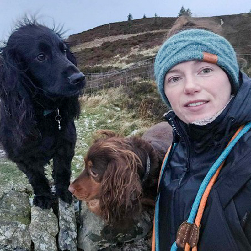 Abigail with Pippa and Stanley