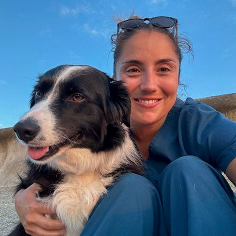 Charlotte with Ebbie